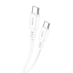 CALBE CHARGEUR KAKUSIGA KSC-982 60W TYPE-C VERS TYPE-C BLANC