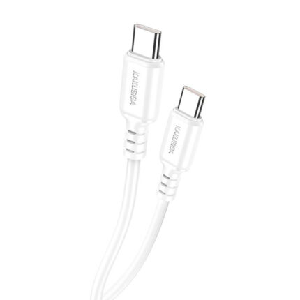 CALBE CHARGEUR KAKUSIGA KSC-982 60W TYPE-C VERS TYPE-C BLANC