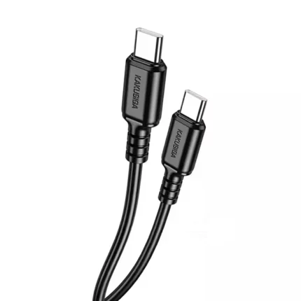 CALBE CHARGEUR KAKUSIGA KSC-982 60W TYPE-C VERS TYPE-C NOIR