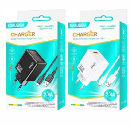 CHARGEUR KAKUSIGA 12W AVEC CABLE IPHONE