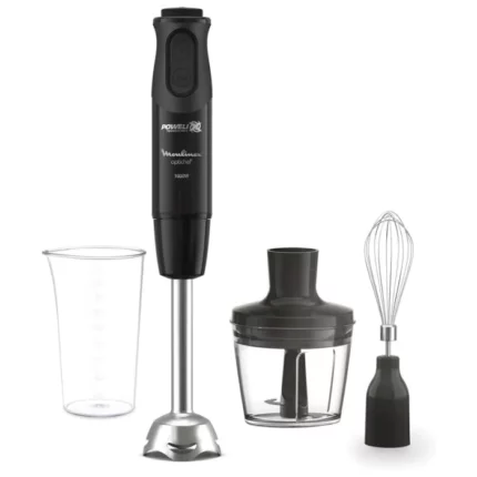 MIXEUR PLONGEANT MOULINEX 3 EN 1 OPTICHEF 1000W DD6552 NOIR