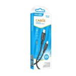CABLE CHARGEUR KAKUSIGA KSC-982 60W TYPE-C VERS TYPE-C NOIR – Image 2