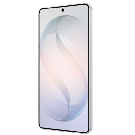 Vertical shot of a modern smartphone with a large, edge-to-edge display and rounded corners, showing a front-facing camera cutout at the top center.